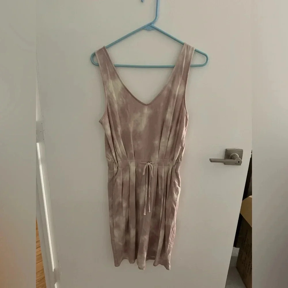 Express pink tie dye casual dress